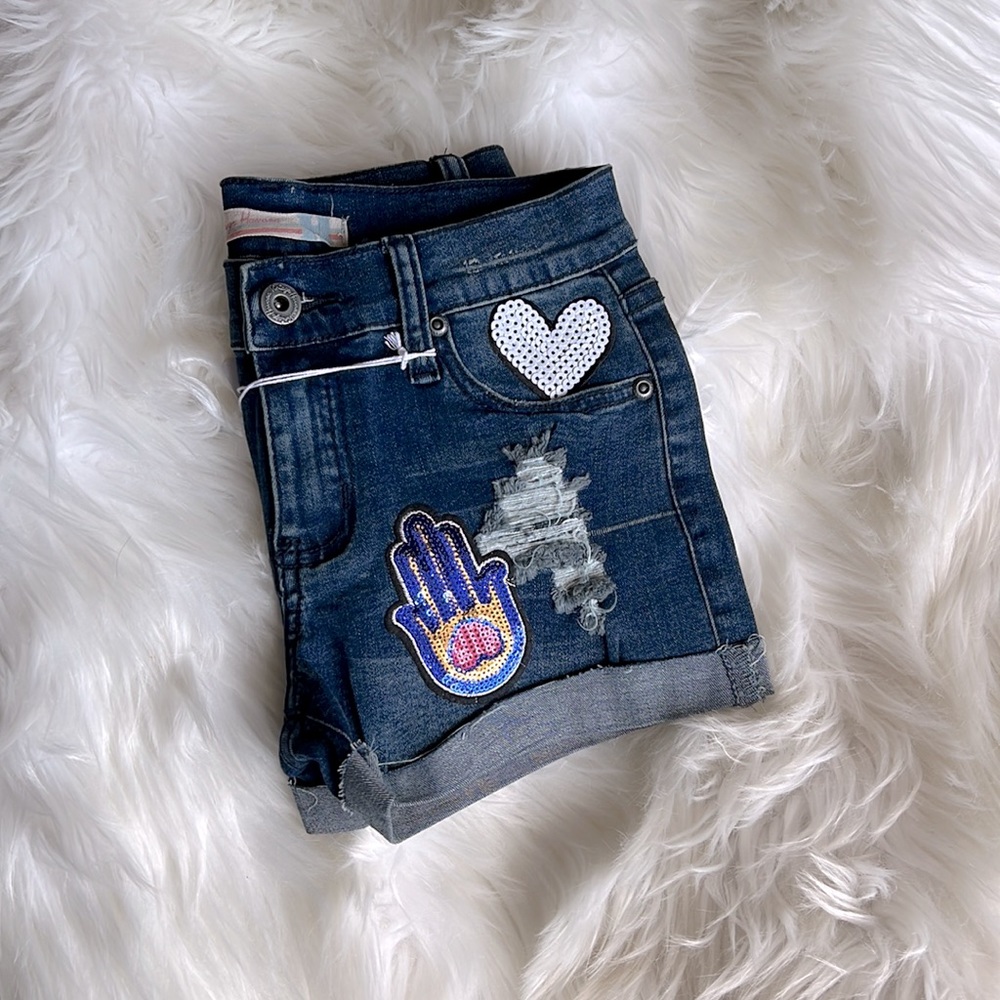 Vintage Havana patchwork Shorts size 10/12 big kids New with tags - Picture 6 of 7